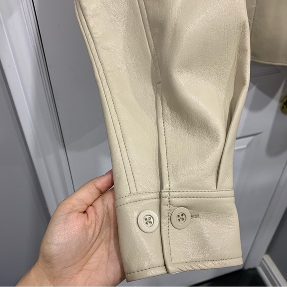 Babaton Pelli Hip Vegan Leather Shirt Jacket - Picture 8 of 15